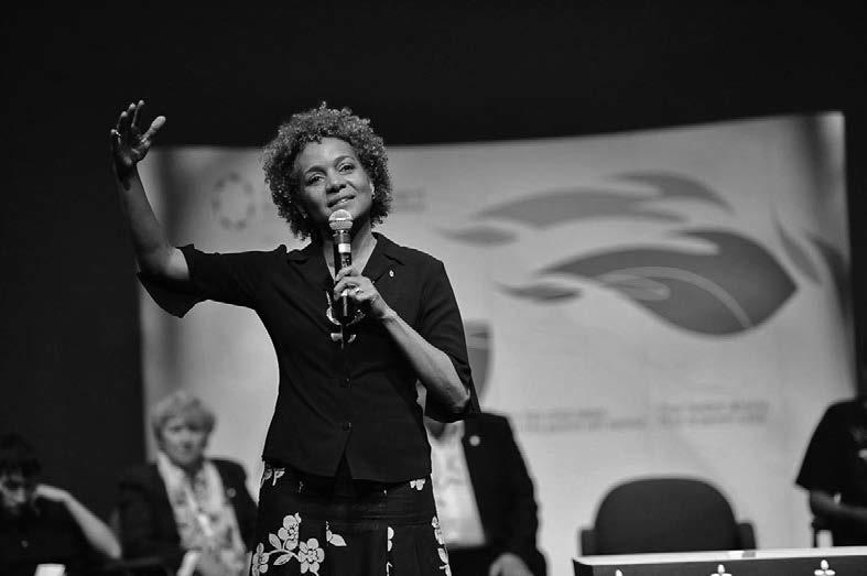 Her Excellency, the Honorable Michaëlle Jean at the Winnipeg National Event, June 2010.