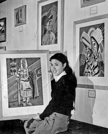 Painter Judith Morgan attended the Alberni, British Columbia, school in the 1940s. Royal British Columbia Museum, Image G-02437.
